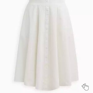 Torrid Classic White A-Line Skirt